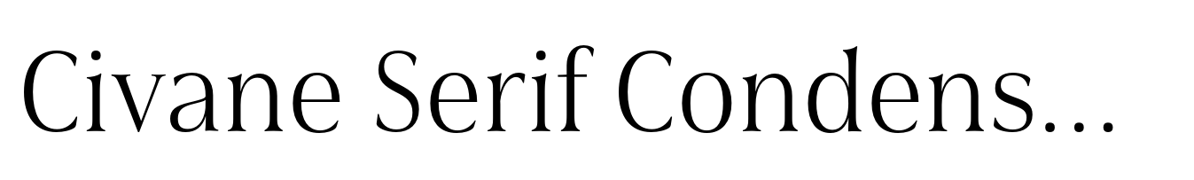 Civane Serif Condensed Light